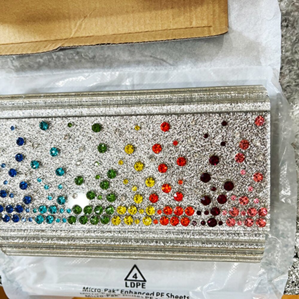 Kurt Geiger | London Multicolored Crystals Clutch  - NIB/NWT - Picture 6 of 10
